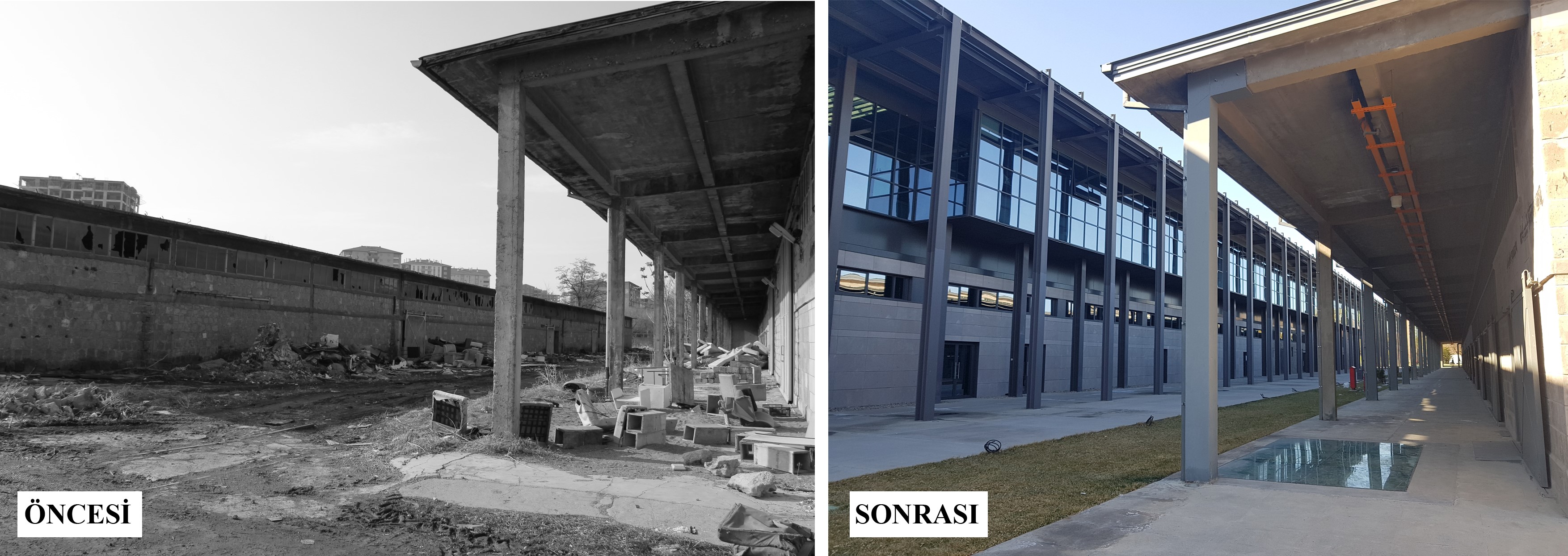 Abdullah Gül Üniversitesi Derslikler Restorasyon ve Çevre Aydınlatma